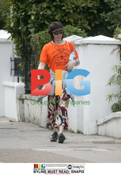 Musician Pete Burns Stroll in Notting Hill