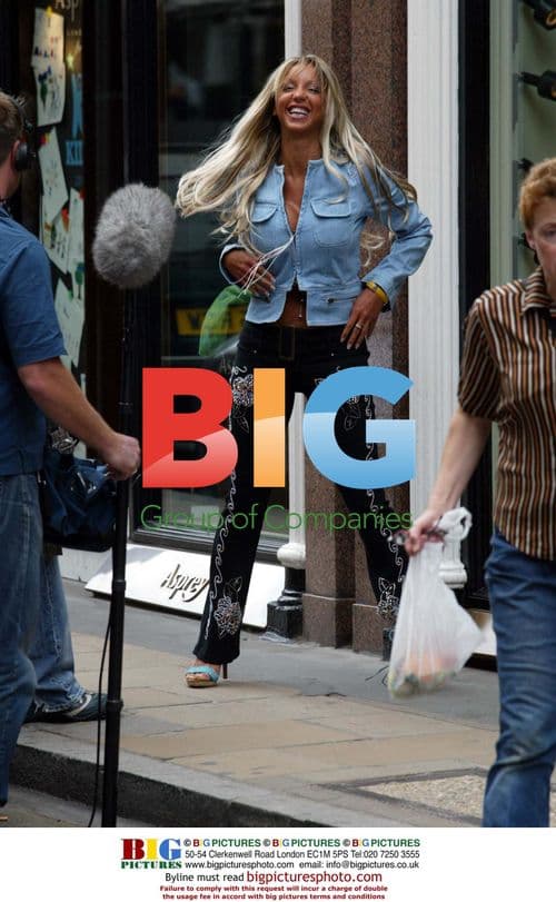 Emma Jones on Bond Street for 'Celebrities Behaving Badly'