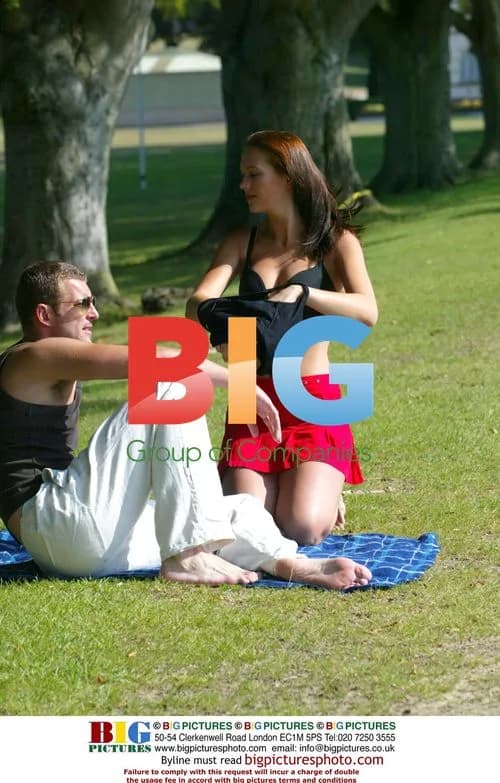 Model Lucy Clarkson Relaxes in London Park