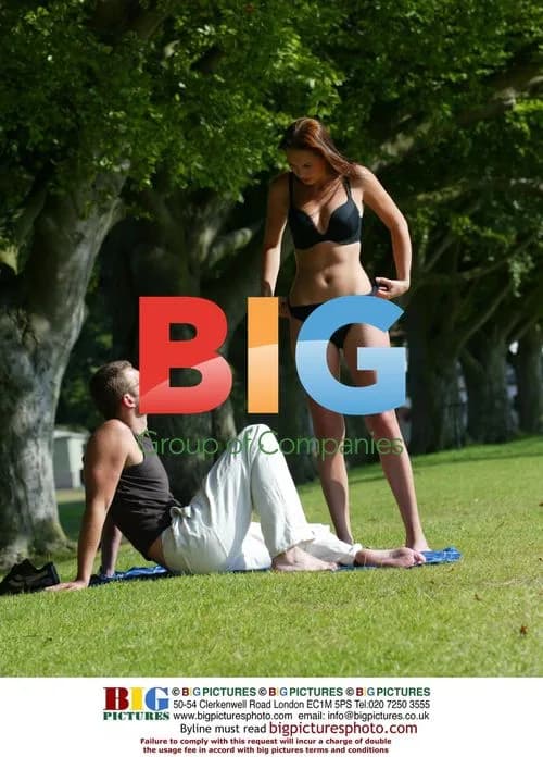 Lucy Clarkson and Boyfriend in London Park