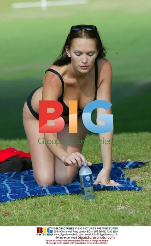 Model Lucy Clarkson Relaxing in London Park