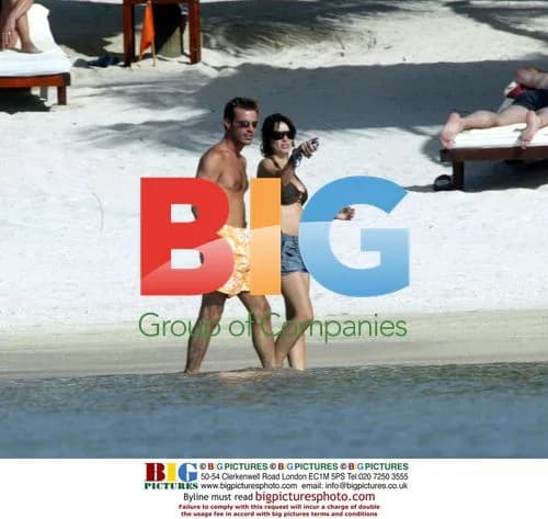 Dannii Minogue and boyfriend on holiday in Mauritius