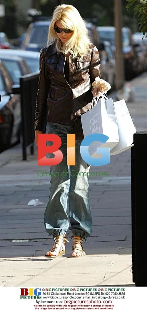 Claudia Schiffer Leaves Home After Shopping