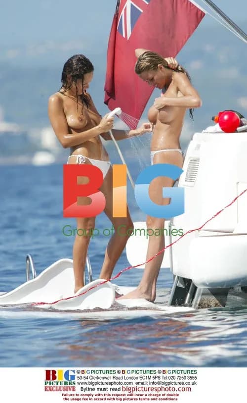 Models Jordan and Jerri Byrne Enjoy Water Gun Fight