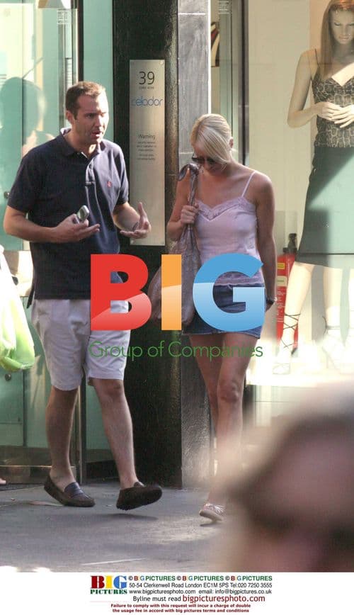 Denise Van Outen and Johnny Vaughn Shop in London