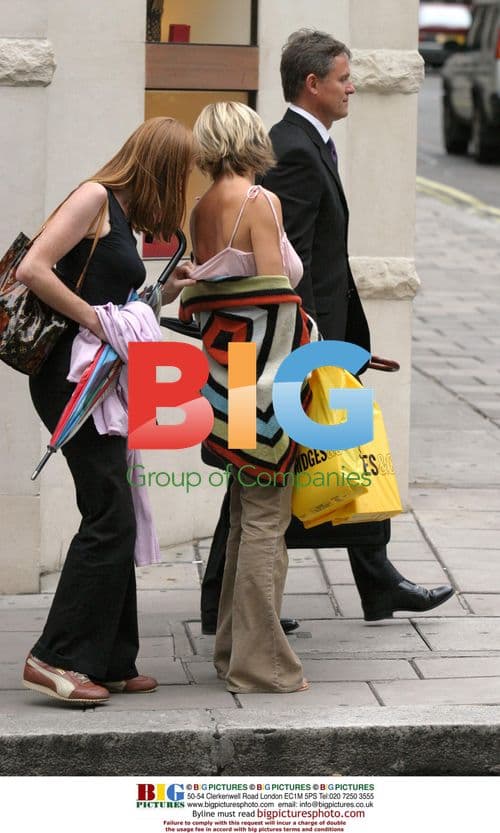 Actress Kerrie Taylor shopping in London