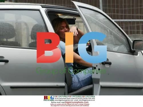 Patsy Kensit washing VW polo car