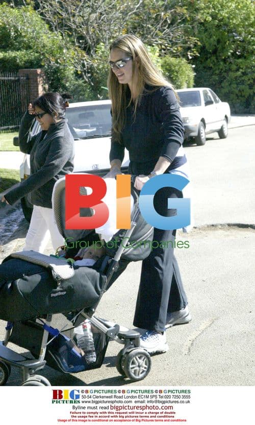 Brooke Shields Takes Neighborhood Walk