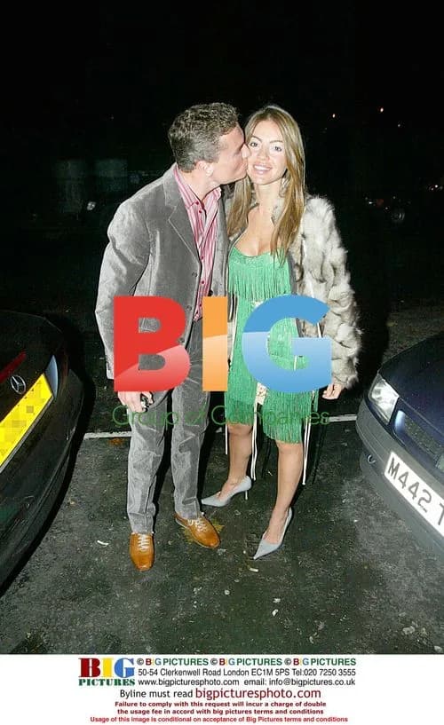 David Coulthard and girlfriend at Jenson Button's engagement