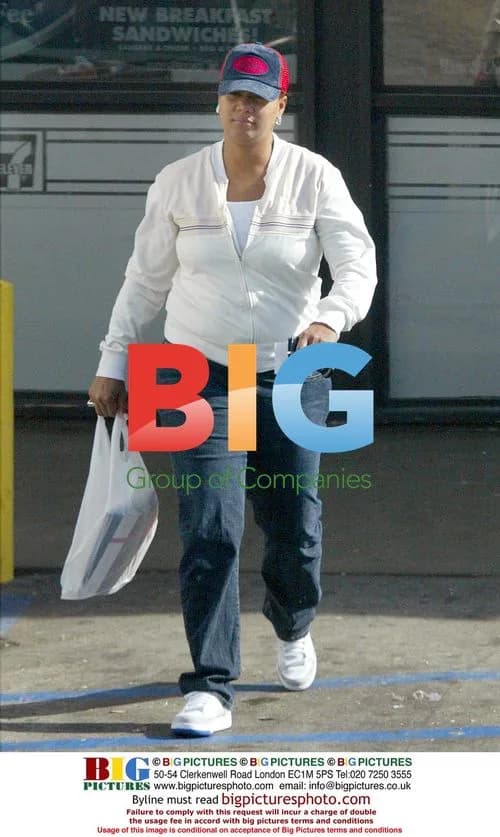 Queen Latifah walking in West Hollywood