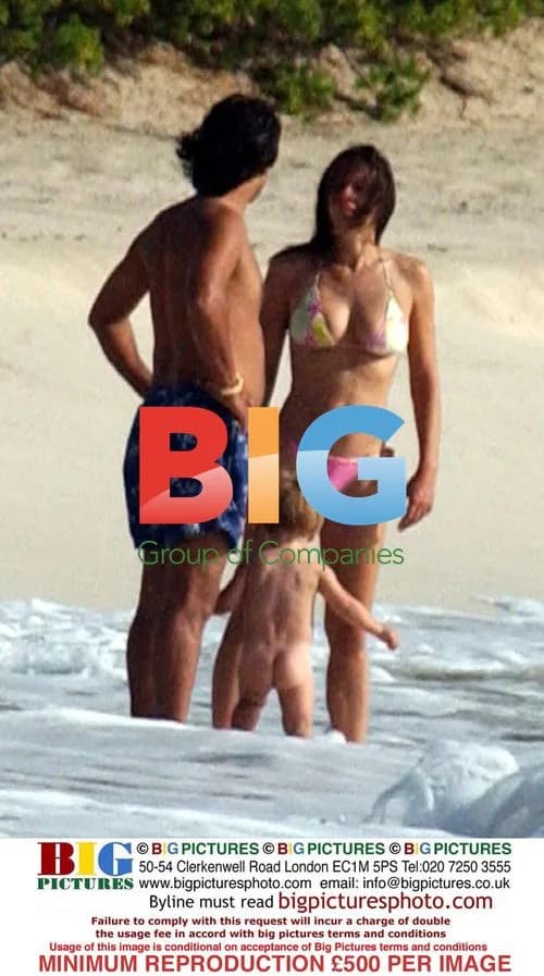 Elizabeth Hurley on Caribbean Holiday