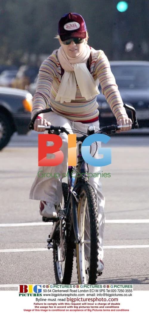 Madonna rides bike in Beverly Hills