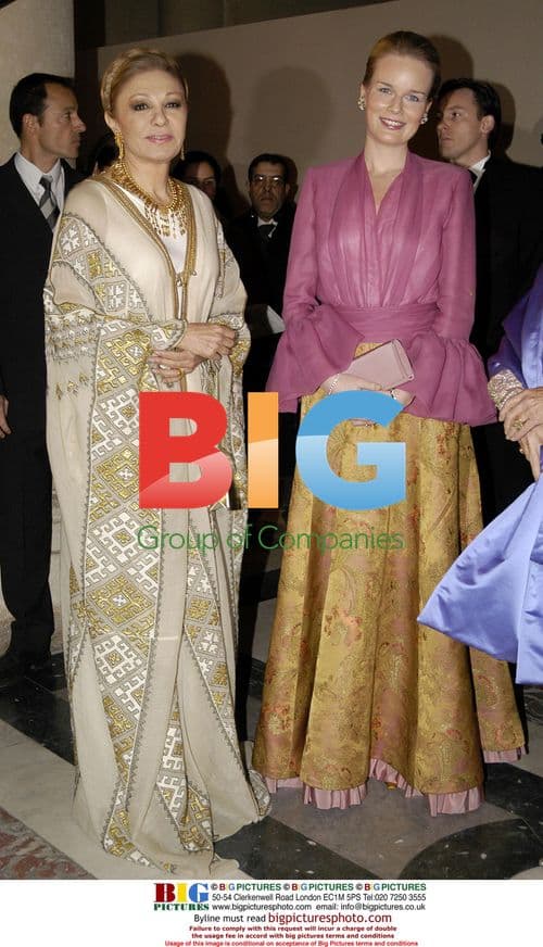 Princess Mathilde and Farah Diba at Versailles charity event