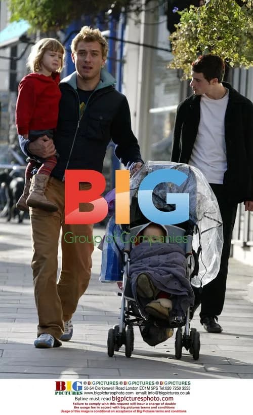 Jude Law Out with Kids in London