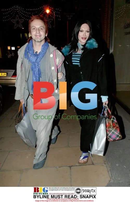 Pete Burns Christmas Shopping in London