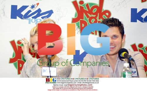 Jessica Simpson and Nick Lachey at Jingle Ball