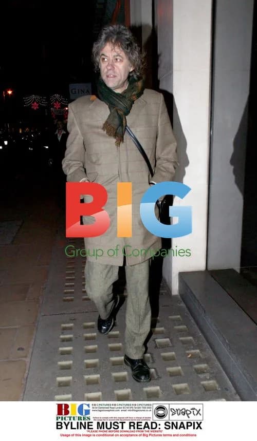 Sir Bob Geldof shopping on Bond Street