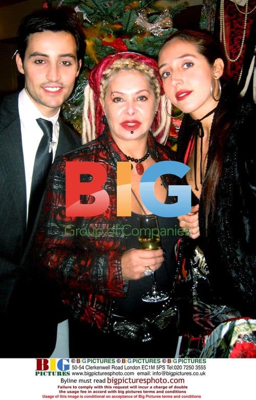 Designer Louise and son at Voyage store party