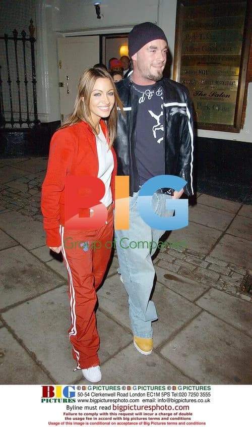 Jodie Marsh and boyfriend Fran out in London