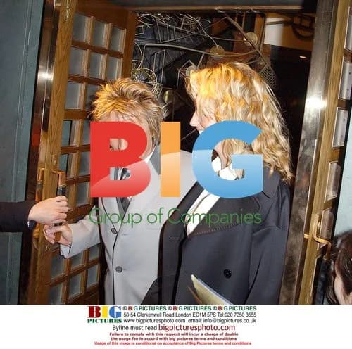 Singer Rod Stewart leaving The Ivy
