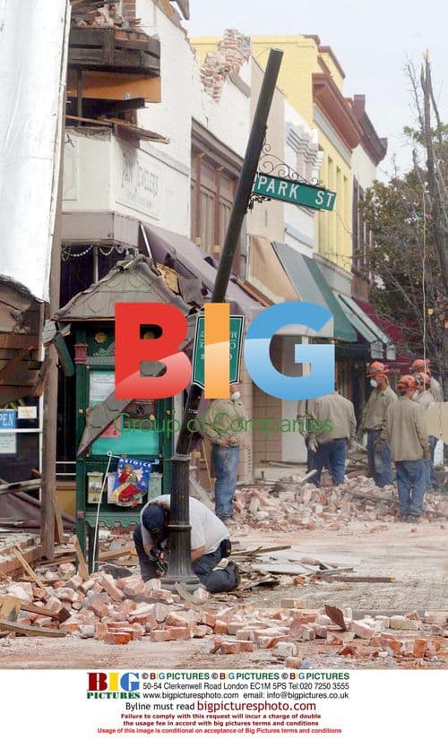 Earthquake damage in Paso Robles, CA
