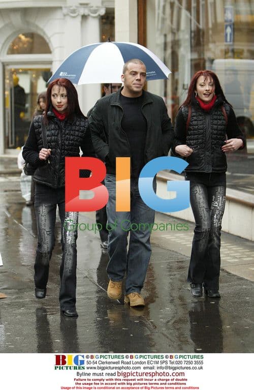 Pop Act the Cheeky Girls Out in Central London