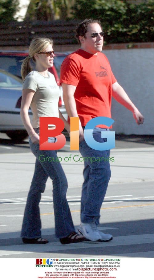 Jon Favreau and wife Joya Tillem stroll in Santa Monica