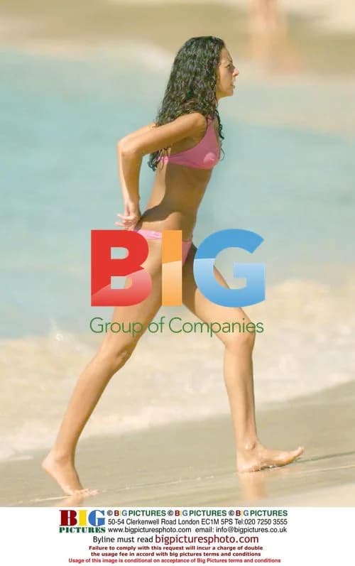 Simon Cowell on Caribbean Beach