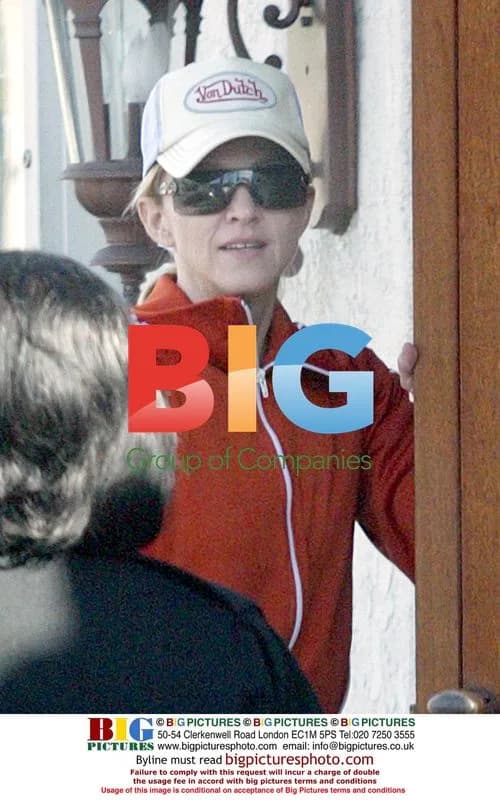 Madonna in Red Tracksuit at Kabbalah Center