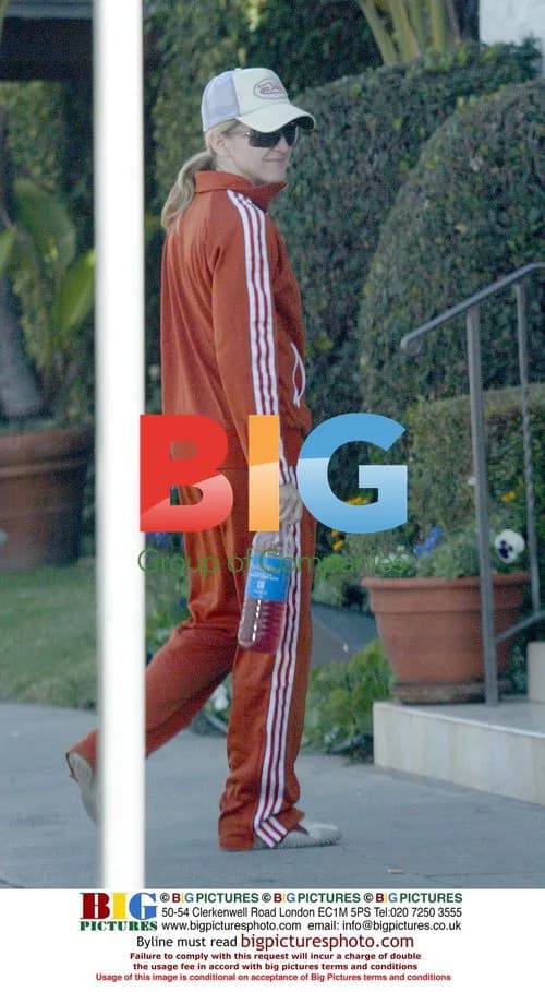 Madonna in Red Adidas Tracksuit