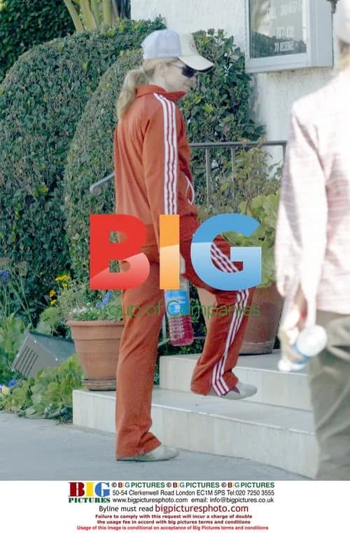 Madonna in Red Tracksuit at Kabbalah Center