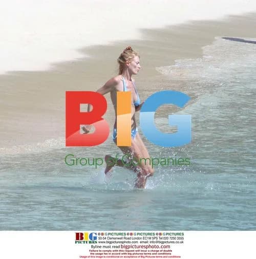 Uma Thurman and family on St Barts