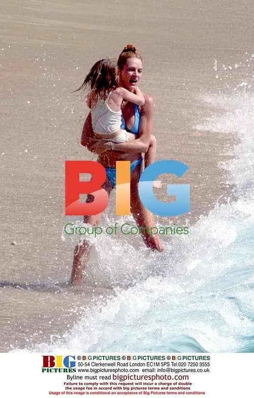 Uma Thurman and Family Vacation in St Barthes