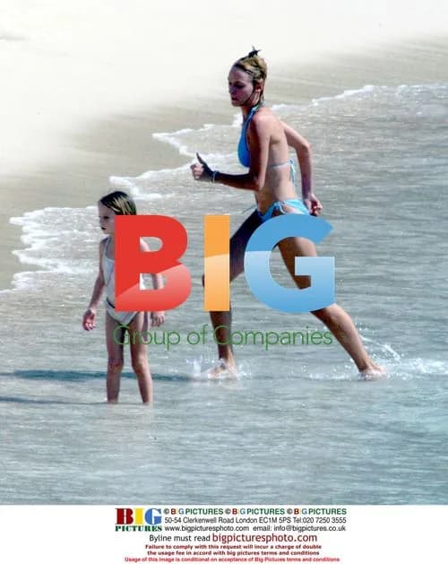 Uma Thurman on Vacation in St Barts