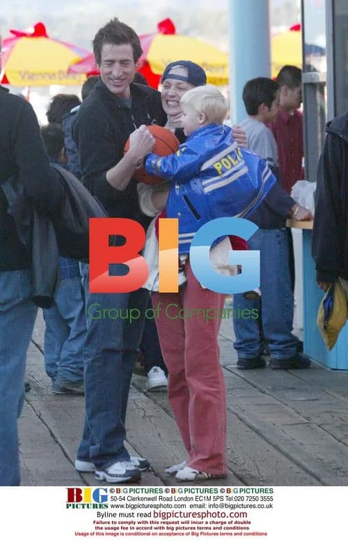 Sharon Stone with new boyfriend and son at Santa Monica Pier