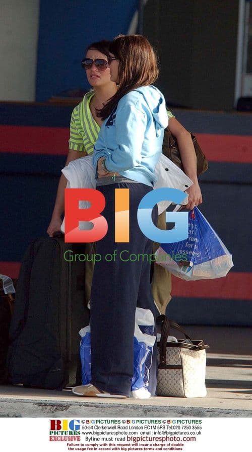 Martine McCutcheon arrives in Barbados