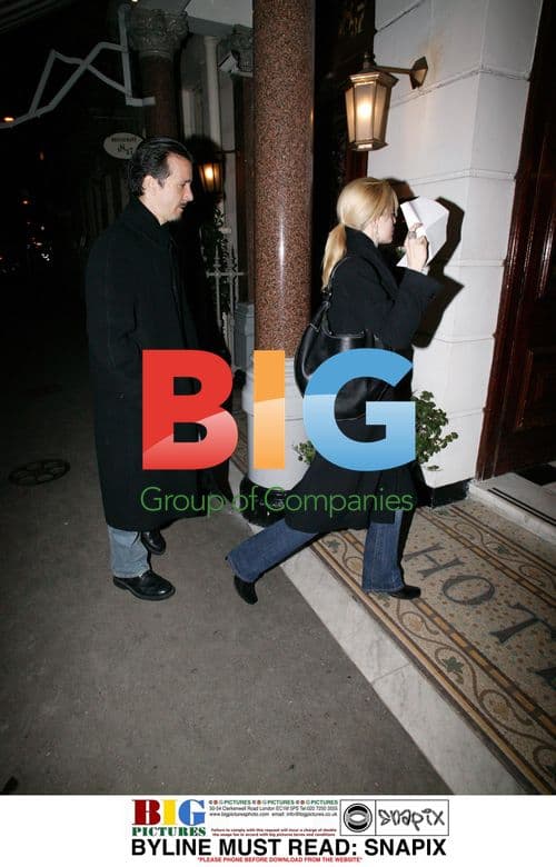 Mena Suvari Camera Shy with Husband in London