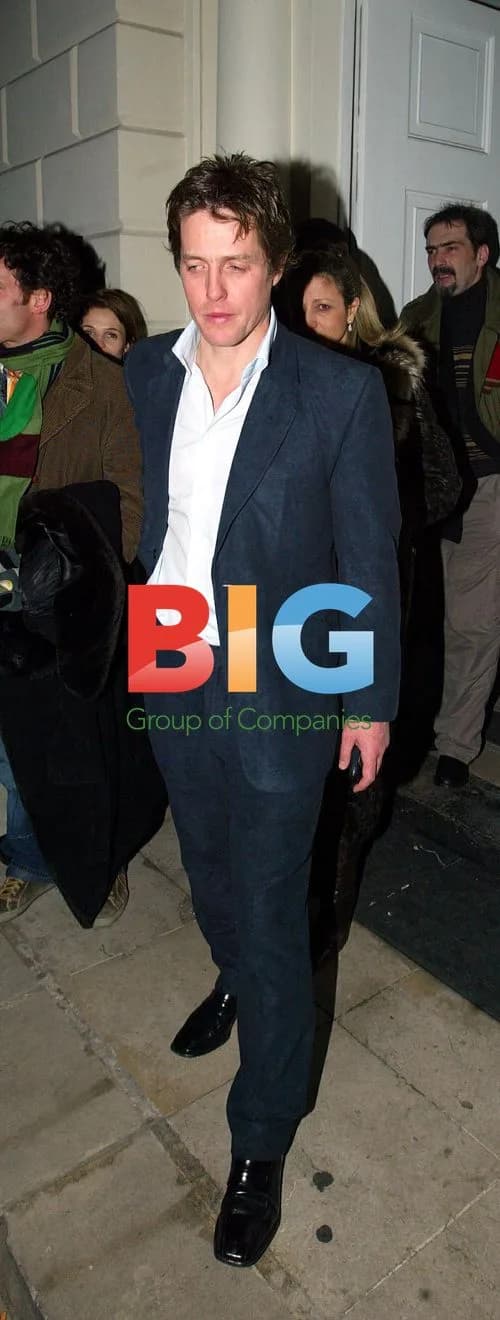 Hugh Grant Leaves Sketch Club in London