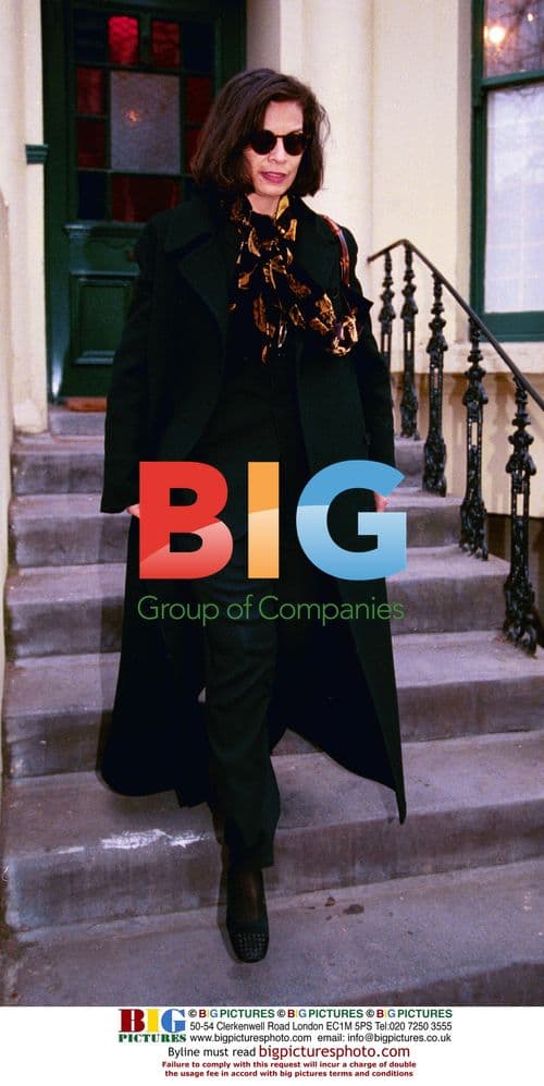 Bianca Jagger leaving Jade's home