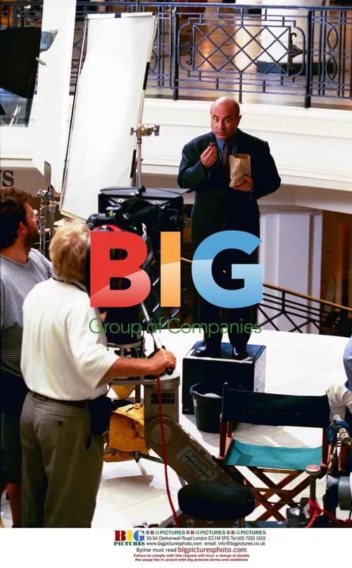 Bob Hoskins recording BT TV commercial