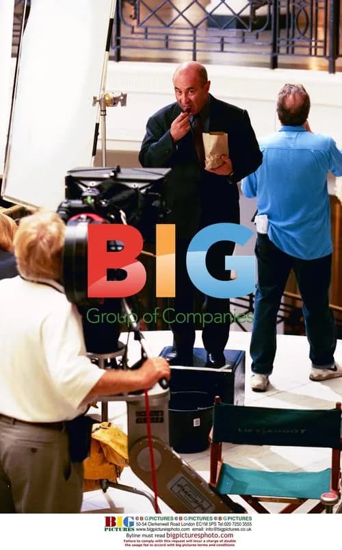 Bob Hoskins filming BT TV commercial