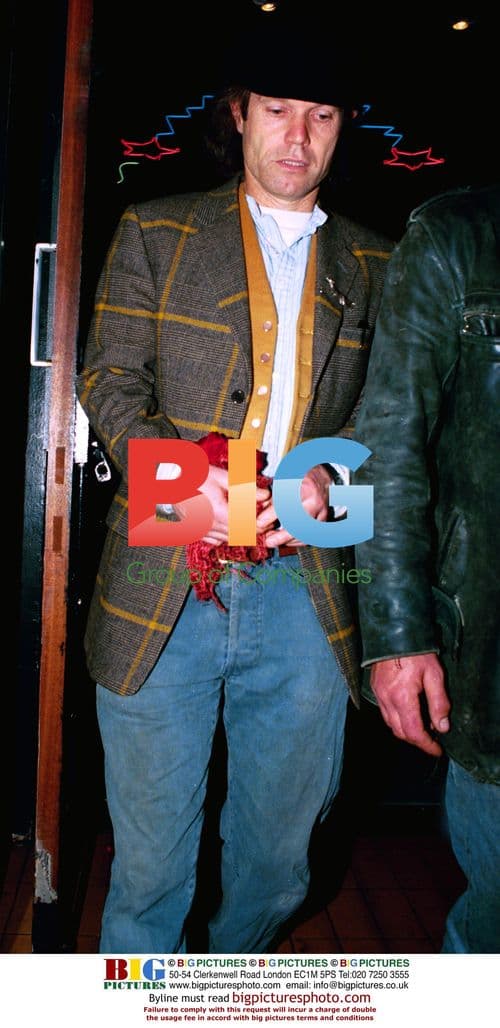 Singer Chris Jagger in Grey Coat