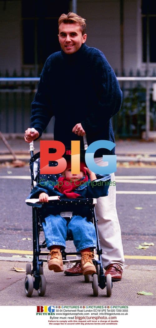 Danny McCall and godson shopping in Chelsea