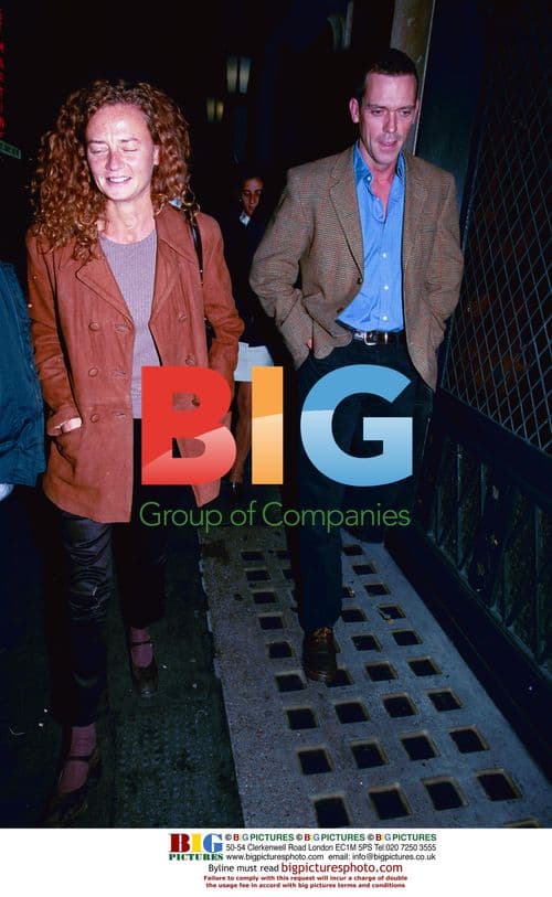 Hugh Laurie in Striped Shirt