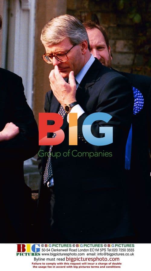 Politician John Major during 1992 election