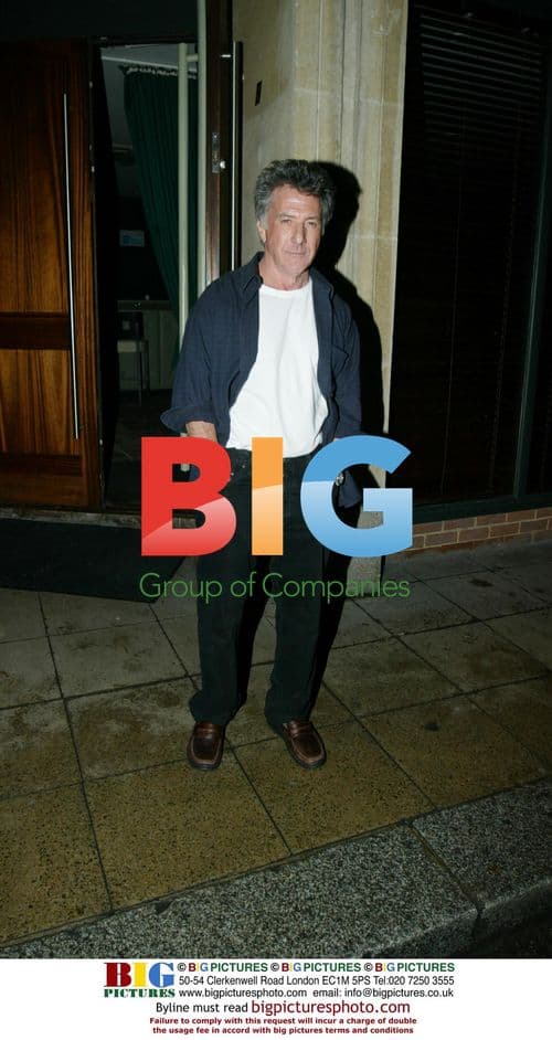 Dustin Hoffman Leaves 'Noble Rot' in London