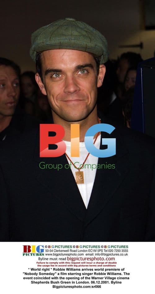 Robbie Williams at "Nobody Someday" Premiere