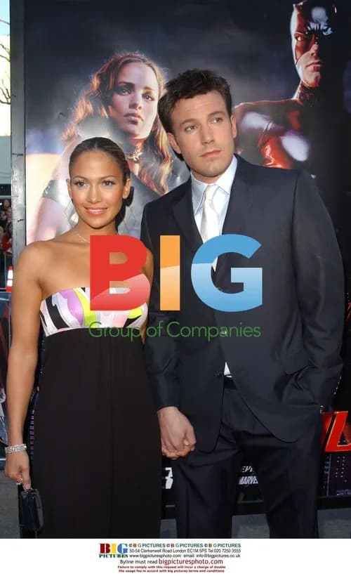 Jennifer Lopez and Ben Affleck at Daredevil Premiere