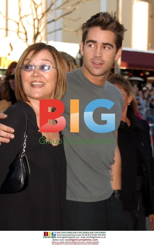 Colin Farrell and mother Rita at Daredevil premiere
