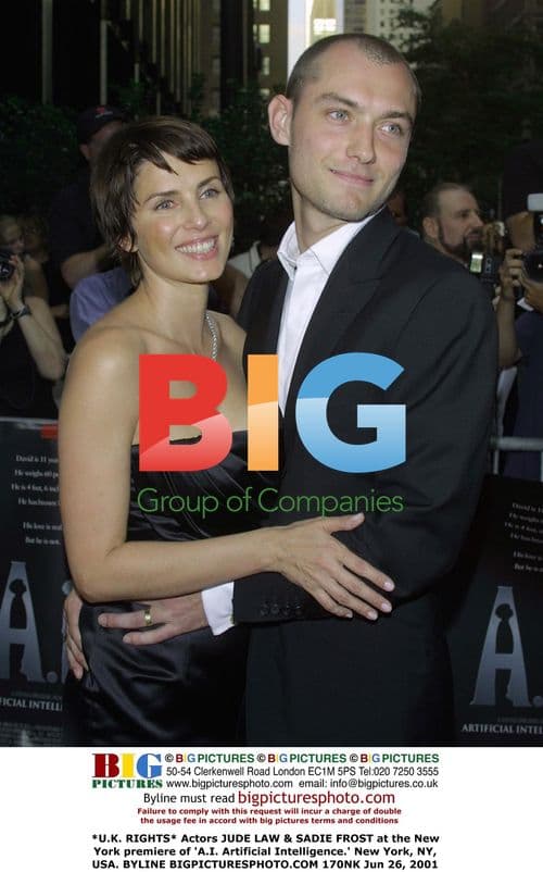 Jude Law & Sadie Frost at 'A.I.' Premiere